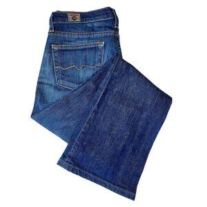 Red Engine Vintage Raw Selvedge Denim Jeans Womens 26 Dark Wash Flare Mid-Rise